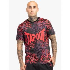 T-shirt regularny Tapout Rootstock. Czarne t-shirty męskie TAPOUT, bez wzorów, z elastanu, bez kołnierzyka. Za 179.50 zł.