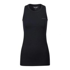 Damski tank top Falke Wool-Tech Light. Czarne topy damskie Falke, bez wzorów, bez kołnierzyka. Za 406.00 zł.