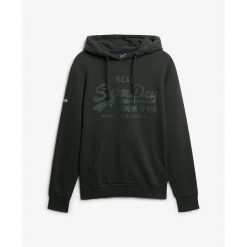 Bluza z kapturem Superdry Vintage Logo Tonal. Zielone bluzy z kapturem męskie Superdry., m. Za 378.60 zł.