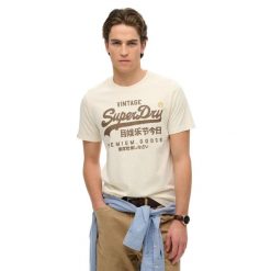 Koszulka Superdry Vl Relaxed. Białe t-shirty damskie Superdry., xl, bez wzorów, ze skóry, bez kołnierzyka. Za 152.45 zł.