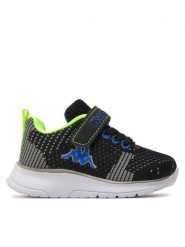 Kappa Sneakersy 280005M Czarny. Czarne buty sportowe chłopięce Kappa, z materiału, bez zapięcia. Za 79.99 zł.