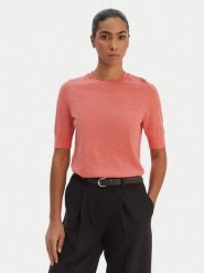 BOSS Sweter Farbella 50544996 Koralowy Slim Fit. Pomarańczowe swetry klasyczne damskie Boss, s, z wełny, bez kołnierzyka. Za 420.99 zł.