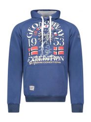 Geographical Norway Bluza "Gakim" w kolorze niebieskim rozmiar: XXL. Niebieskie bluzy z kapturem męskie Geographical Norway, xxl. Za 100.99 zł.