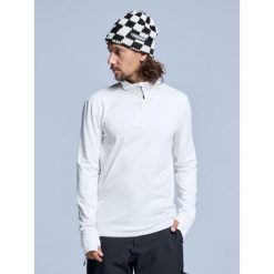 Bluza narciarska - Męska - Arctic 2.0 - Off White. Białe bluzy bez kaptura męskie POEDERBAAS, m, z elastanu. W wyprzedaży za 212.44 zł.