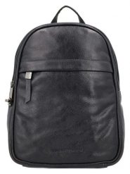 HIDE & STITCHES Skórzany plecak w kolorze czarnym - 20 x 27 x 12 cm rozmiar: onesize. Czarne plecaki damskie HIDE & STITCHES, bez wzorów, z materiału. Za 252.99 zł.