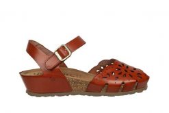 Sandały Yokono Monaco-247 Vaquetill Nuez, Brązowy, Skóra naturalna - 37. Brązowe sandały damskie Yokono, bez wzorów, z materiału, bez obcasa, na koturnie. W wyprzedaży za 152.10 zł.