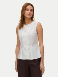 Vero Moda Kamizelka Selma 10345675 Biały Regular Fit. Białe kamizelki damskie Vero Moda, xs, z bawełny. Za 159.99 zł.