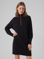 Vero Moda Sukienka w kolorze czarnym rozmiar: XS. Czarne sukienki damskie Vero Moda, na co dzień, xs, bez wzorów, bez kołnierzyka, bez ramiączek, mini, proste. Za 109.52 zł.