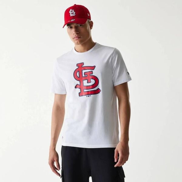 T-Shirt MLB St. Louis Cardinals New Era Blanc. Białe t-shirty męskie New Era, l, bez wzorów, z bawełny, bez kołnierzyka. Za 154.90 zł.
