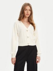 Guess Kardigan W5YR01 Z2ZK2 Biały Regular Fit. Białe kardigany damskie Guess, xxl, z aplikacjami, z wiskozy. Za 359.99 zł.