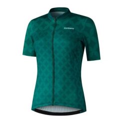 Damska koszulka z krótkim rękawem MIZUKI, zielony. Zielone bluzki sportowe damskie SHIMANO, bez wzorów, bez ramiączek. Za 349.90 zł.