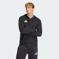 Bluza męska adidas Entrada 26 FZ Hoody. Białe bluzy bez kaptura męskie Adidas, l, z dzianiny. Za 146.99 zł.