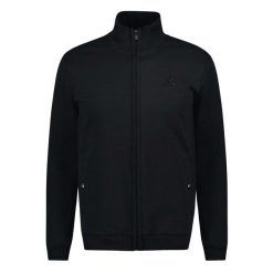 Bluza zapinana na zamek błyskawiczny Le Coq Sportif ESS T/T. Czarne bluzy bez kaptura męskie Le Coq Sportif, m, z materiału. Za 517.50 zł.