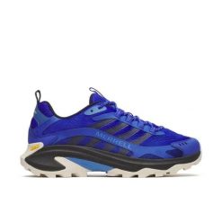 MERRELL Buty męskie J038273 Moab Speed 2 sapphire-41.5. Czerwone buty trekkingowe męskie MERRELL, z gumy, bez zapięcia, trekkingowe. Za 333.80 zł.