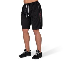 Functional Mesh Szorty - Czarny/Czerwony-L. Czerwone szorty męskie GORILLA WEAR, l, z meshu, na fitness i siłownię. Za 189.00 zł.