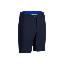 Spodenki bermudy do golfa 900 męskie. Niebieskie szorty męskie INESIS, z materiału, bez kołnierzyka. Za 69.99 zł.