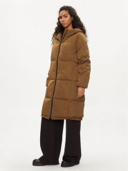 YAS Kurtka puchowa 26031874 Brązowy Regular Fit. Brązowe kurtki damskie YAS, l, bez wzorów, z puchu, bez kaptura. Za 899.99 zł.