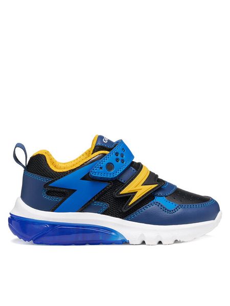 Geox Sneakersy J Ciberdron Boy J66LBB 0BC14 C4B2V D Niebieski. Niebieskie trampki i tenisówki chłopięce Geox, bez wzorów, ze skóry, bez zapięcia. Za 299.99 zł.