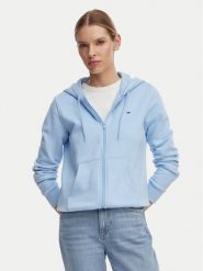 Tommy Jeans Bluza Flag DW0DW19729 Niebieski jasny Regular Fit. Niebieskie bluzy bez kaptura damskie Tommy Jeans, xs, z bawełny. Za 369.99 zł.