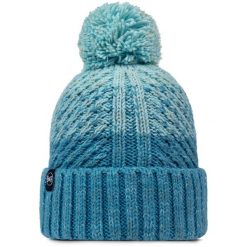 Czapka BUFF KNITTED & FLEECE BAND BEANIE AKNA TOURMALINE. Niebieskie czapki męskie Buff. Za 169.90 zł.