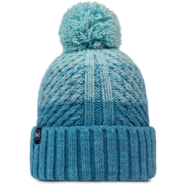 Czapka BUFF KNITTED & FLEECE BAND BEANIE AKNA TOURMALINE. Niebieskie czapki męskie Buff, na zimę, bez wzorów, z dzianiny, eleganckie. Za 169.90 zł.