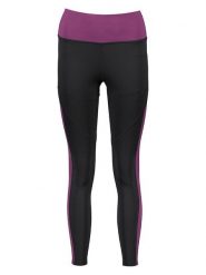 Asics Legginsy funkcyjne w kolorze fioletowo-czarnym rozmiar: S. Czarne legginsy sportowe damskie Asics, s, bez wzorów, z materiału, outdoorowe. Za 101.23 zł.