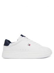 Tommy Hilfiger Sneakersy T3X9-35233-1355X336 S Biały. Białe buty sportowe chłopięce Tommy Hilfiger, ze skóry, bez zapięcia. Za 304.99 zł.