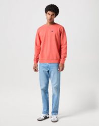 WRANGLER TEXAS MĘSKIE SPODNIE JEANSOWE JEANS DŻINSOWE CLEVER BLUE 112350816 W121018004. Niebieskie spodnie materiałowe męskie Wrangler, bez wzorów, z jeansu. Za 229.99 zł.