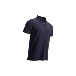 Koszulka polo do golfa męska. Niebieskie koszulki polo męskie INESIS, m, bez wzorów, z bawełny, bez ramiączek. Za 29.99 zł.