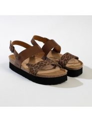 BACKSUN Sandały "Villa" w kolorze brązowym rozmiar: 41. Brązowe sandały damskie Backsun, bez wzorów, bez obcasa. Za 173.99 zł.