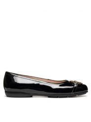 Geox Baleriny D Annytah D557NB 00066 C9999 Czarny. Czarne baleriny damskie Geox, bez wzorów, z lakierowanej skóry, bez obcasa. Za 319.99 zł.