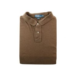 Koszulka polo męska krótki rękaw brązowa Polo Ralph Lauren. Brązowe koszulki polo męskie Ralph Lauren, m, bez wzorów, bez ramiączek. Za 106.46 zł.