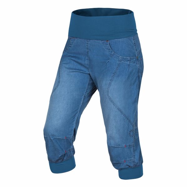 Damskie spodenki jeansoweowe do wspinaczki Ocun Noya. Niebieskie szorty damskie Ocun, bez wzorów, z jeansu, sportowe. Za 235.99 zł.