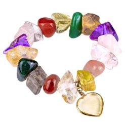 SAMBA Bransoletka kwarc serce. Czerwone bransoletki damskie Samba Gems, metalowe. Za 338.00 zł.