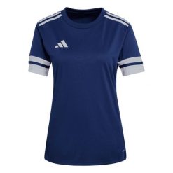 Adidas Sport Squa25 Jsy W Koszulka Damskie. Niebieskie bluzki sportowe damskie Adidas, s, bez kołnierzyka, bez ramiączek. Za 68.00 zł.