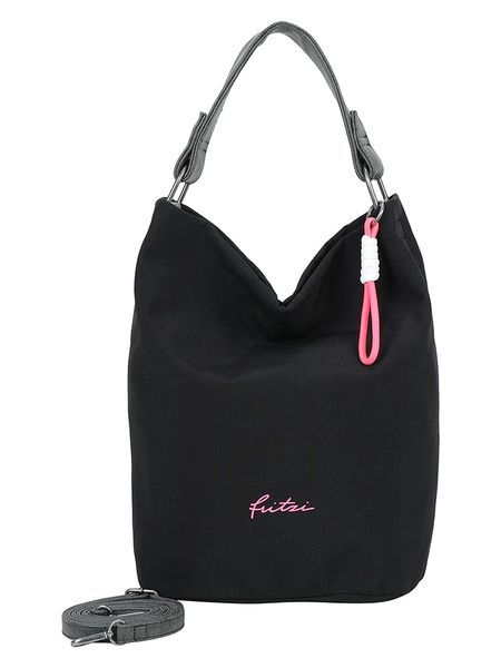 Fritzi aus Preußen Skórzana torebka "Hobo Lea" w kolorze czarnym - 27 x 37 x 17 cm rozmiar: onesize. Czarne torebki klasyczne damskie Fritzi aus Preußen, bez wzorów, z materiału, bez dodatków. Za 179.22 zł.