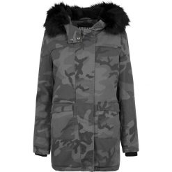 Damska klasyczna parka miejska Overd Parka. Czarne parki damskie Urban Classics, na zimę, bez wzorów. Za 548.00 zł.