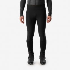 Legginsy do narciarstwa biegowego męskie Inovik 500. Czarne bielizna termoaktywna męska WED'ZE, l, bez wzorów, z materiału. Za 159.99 zł.