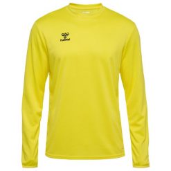 Bluza Hummel Essential. Żółte bluzy sportowe damskie HUMMEL, bez wzorów, z materiału, bez ramiączek, bez kaptura. Za 152.50 zł.