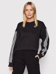 Adidas Bluza adicolor Classics HC2064 Czarny Relaxed Fit. Czarne bluzy bez kaptura damskie Adidas, z bawełny. Za 159.99 zł.