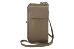 Portfel listonoszka 2w1 BARBERINI'S beżowy 908-2. Brązowe shopper bag damskie Barberinis, bez wzorów, ze skóry, przez ramię, duże, bez dodatków. Za 159.99 zł.