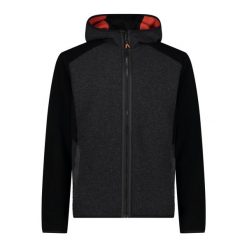 Kurtka z kapturem wełniana CMP. Brązowe kurtki męskie CMP, bez wzorów, z wełny, sportowe, z kapturem. Za 646.50 zł.