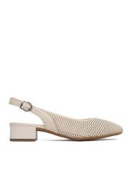 Rieker Czółenka CEO-43458-60 Beżowy jasny. Brązowe czółenka damskie Rieker, bez wzorów, ze skóry, bez obcasa. Za 329.99 zł.