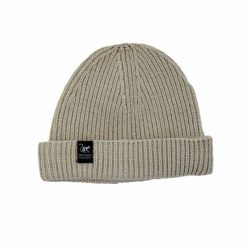 Czapka Docker – rozmiar uniwersalny – poliester z recyklingu (kremowa). Białe czapki męskie SURF MONKEY, bez wzorów, z materiału. Za 119.95 zł.