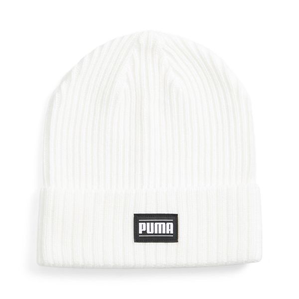 Czapka Puma Ribbed Classic Cuff Beanie. Białe czapki męskie Puma, prążkowane. Za 67.99 zł.