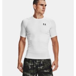 Koszulka treningowa męska Under Armour Ua Hg Armour Comp SS. Białe bielizna termoaktywna męska Under Armour, m, bez wzorów. Za 84.99 zł.