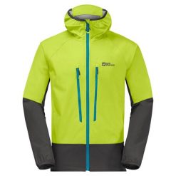 Kurtka turystyczna męska Jack Wolfskin Alpspitze Recco softshell. Zielone kurtki męskie Jack Wolfskin, m, bez wzorów, z poliamidu, bez kaptura. Za 501.00 zł.