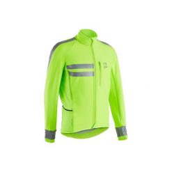 Kurtka zimowa na rower RC 500 męska. Zielone kurtki męskie TRIBAN, na zimę, m, bez wzorów, z elastanu, bez kaptura. Za 229.99 zł.