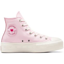 Buty sportowe Converse Chuck Taylor As Lift. Czerwone buty sportowe na co dzień damskie Converse, bez wzorów. Za 590.00 zł.