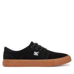 Tenisówki DC Shoes. Czarne trampki i tenisówki męskie DC Shoes, bez wzorów, bez zapięcia. Za 229.99 zł.